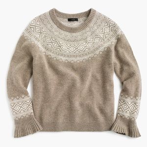 NEW J. CREW FAIR ISLE SWEATER